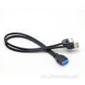 90-aus-Winkel-PC-Typ-C-USB3.0 bis 20-polige Kabel